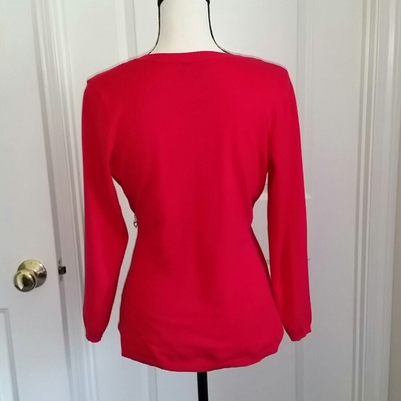 Surplice sweater with zip at waist - Picture 3 of 3